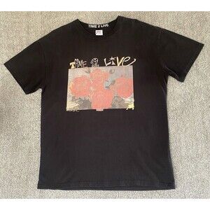 Misfit Mad Minds Men's Graphic T-Shirt Recycled Cotton Time 2 Live M/SF/T Sz L